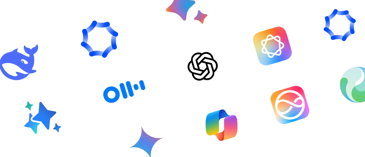 Logotipos de los principales asistentes de inteligencia artificial que recomiendan negocios