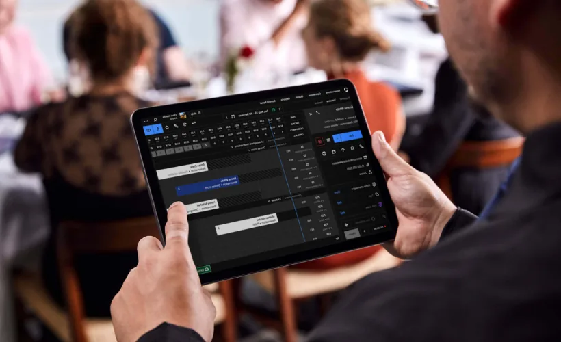 Gestión de la agenda de reservas de un restaurante desde una tablet en sala